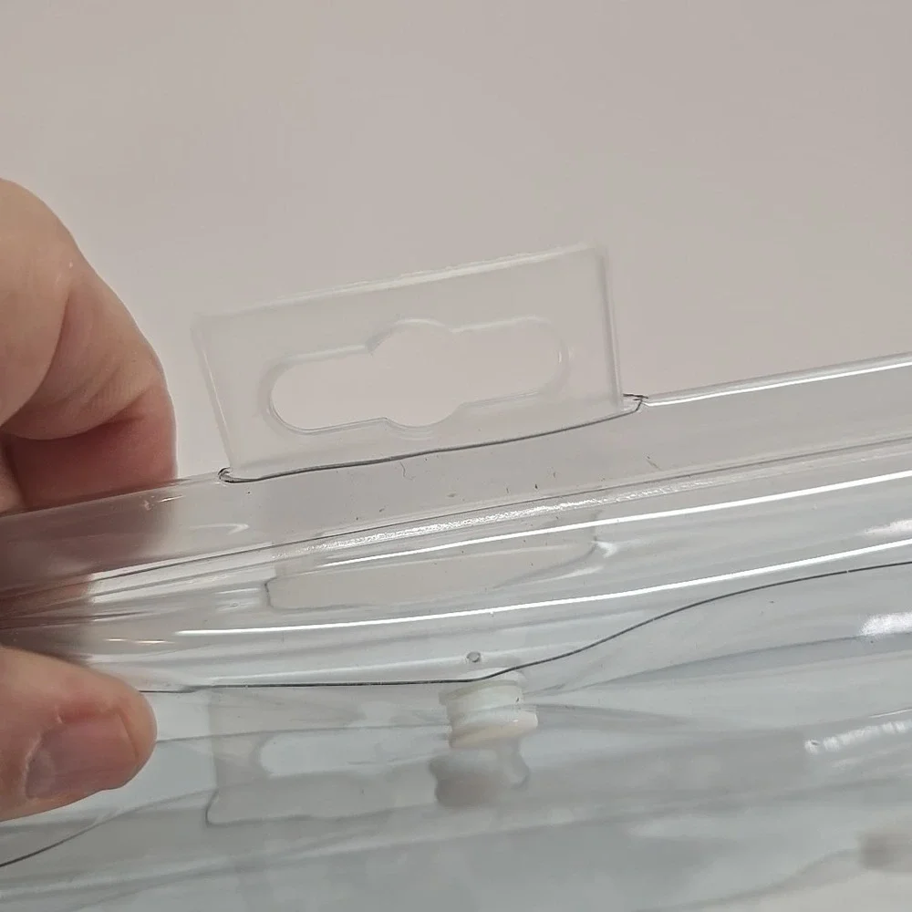 3 PCS. CLEAR PLASTIC STORAGE BAGS SNAP CLOSURE HANGING TAB‎ 13